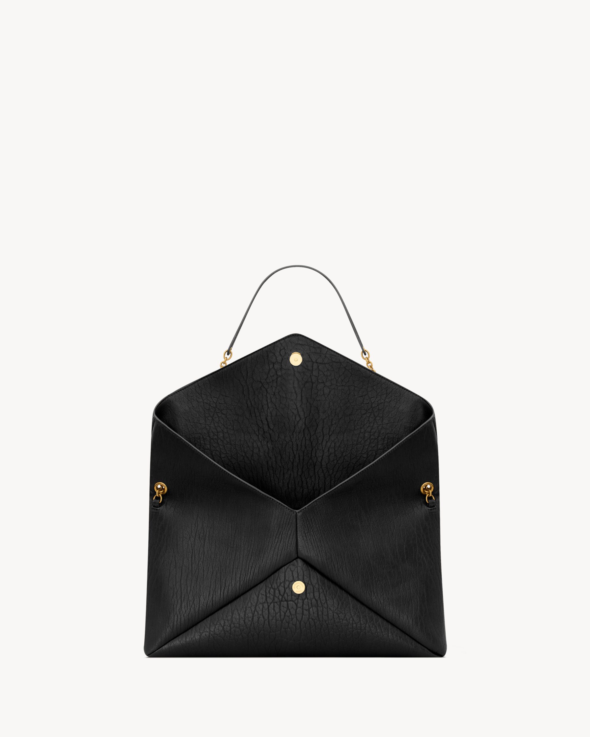 YSL CASSANDRE XXL envelope pouch on chain in lambskin - Image 3